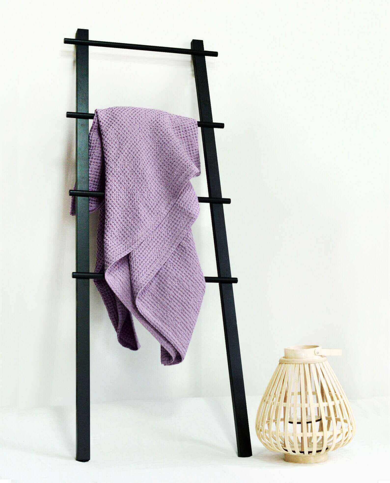 Lavender linen towel